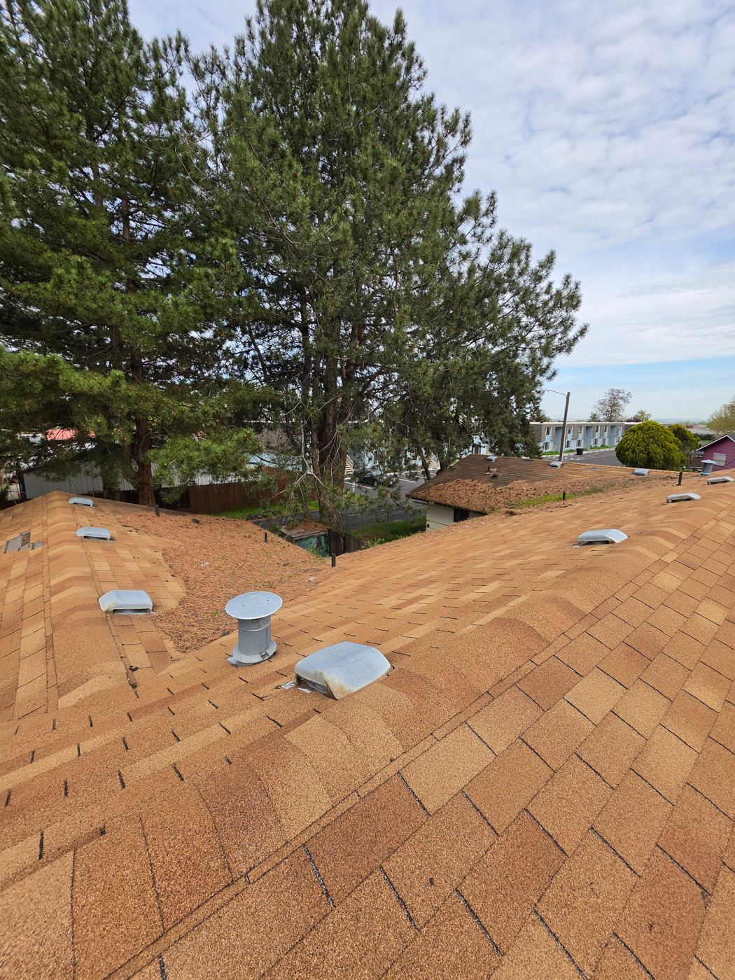 Finished clean roof with valley view
